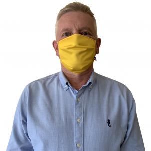 Boldo'R PRINT jaune : masque en tissu multicouche de catégorie 1